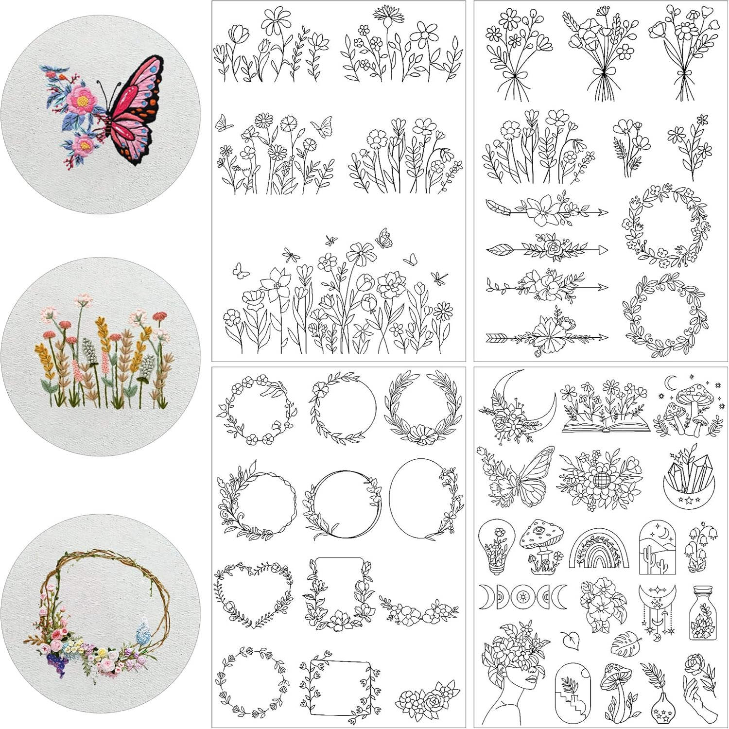 Embroidery Web - 4 arkusze papieru do haftu rozpuszlanego
