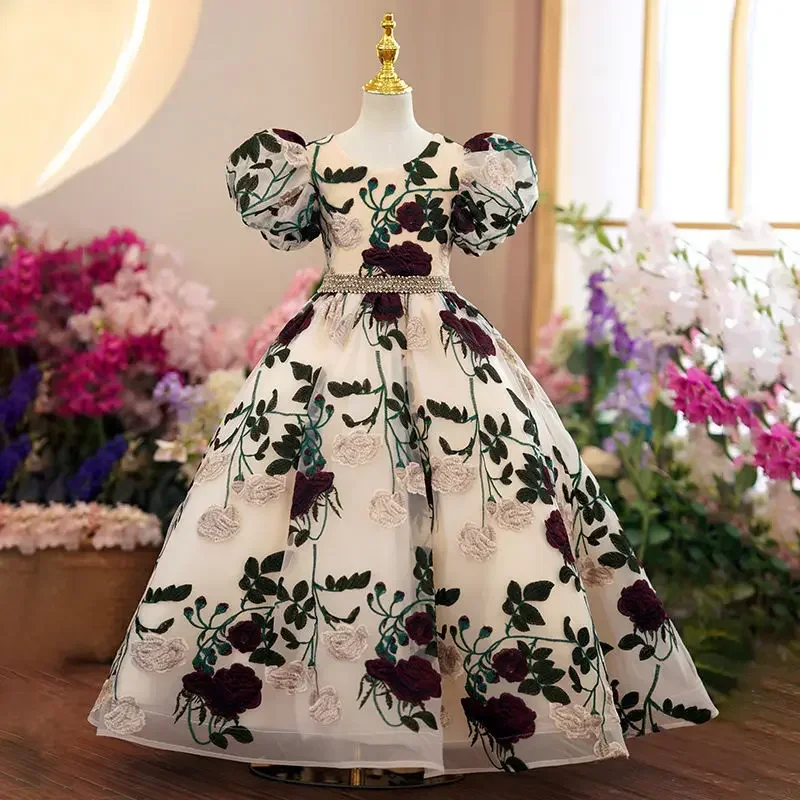 Embroidery Web - Nastolatki eleganckie luksusowe długie suknie wieczorowe