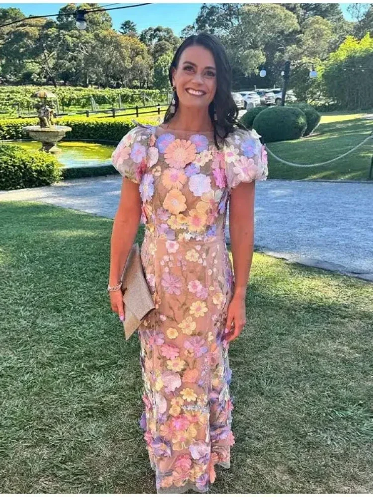 Embroidery Zara - Sukienka damska z haftowanym kwiatowym nadrukiem,