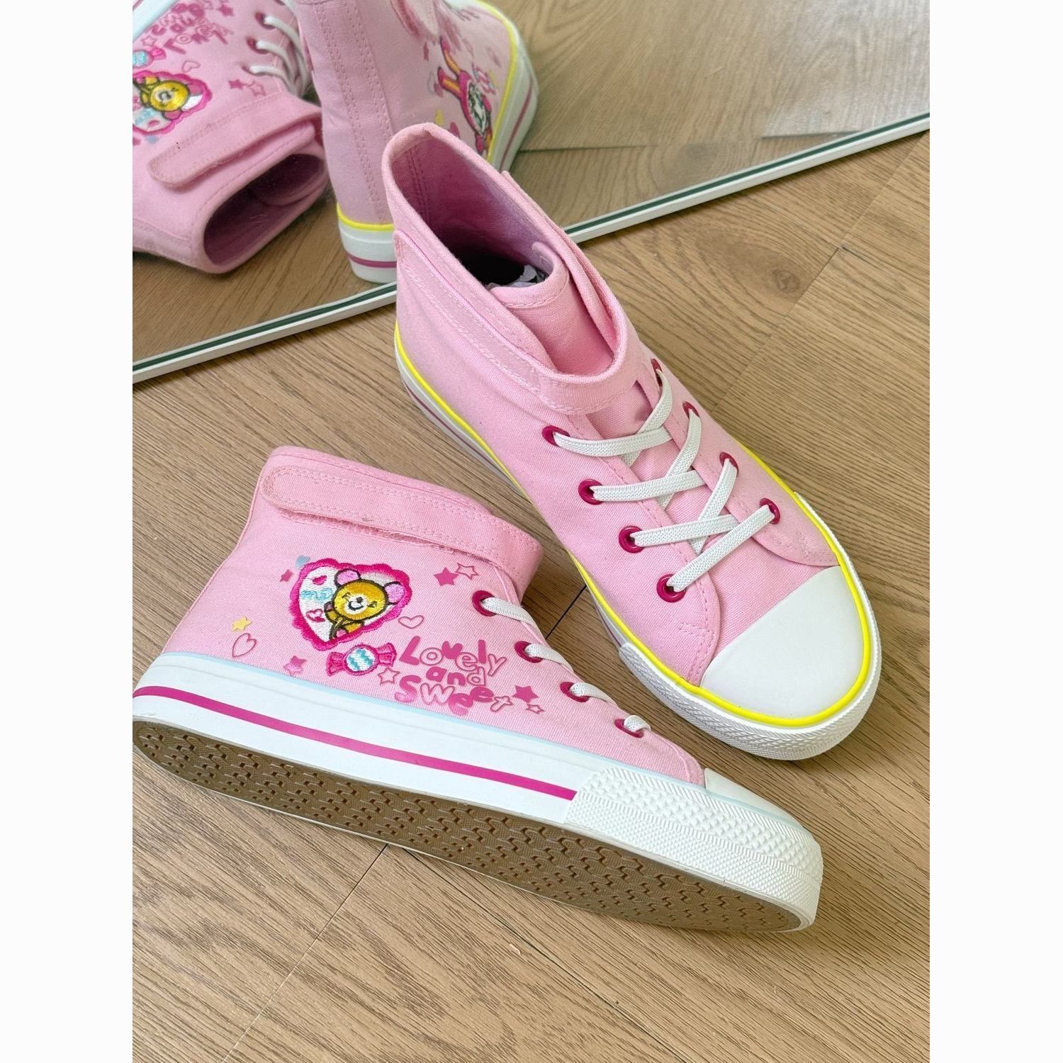 Embroidery Shoes - Wiosenno-jesienne nowe uniwersalne słodkie dziewczęce trampki