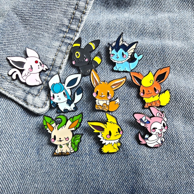 Embroidery Textile - Gorący zestaw 9 przypinek anime elfów,