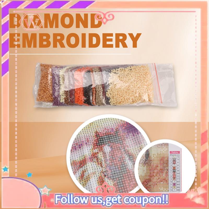 Embroidery Running Stitch - Ulepszone pełne wiertło kwadratowe diamentowe DIY