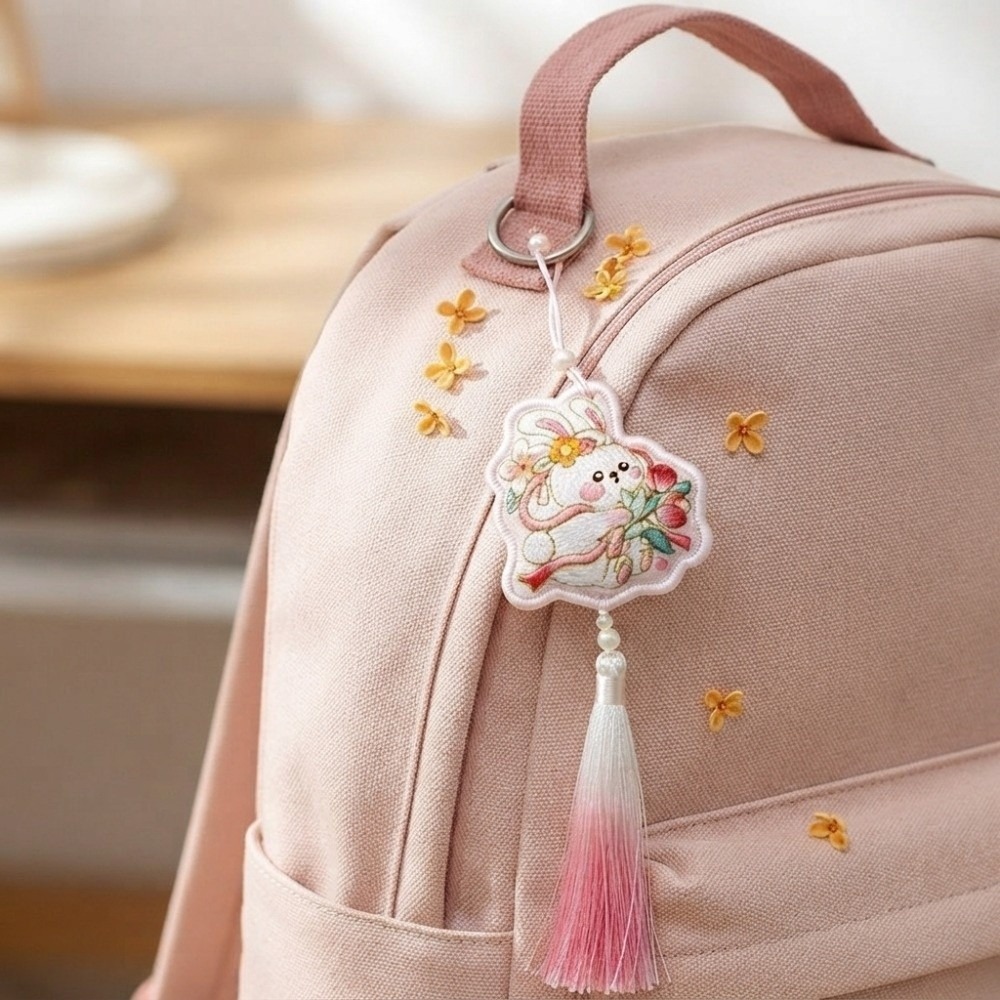 Embroidery Rabbit - Tradycyjna chińska torebka zapachowa z królikiem