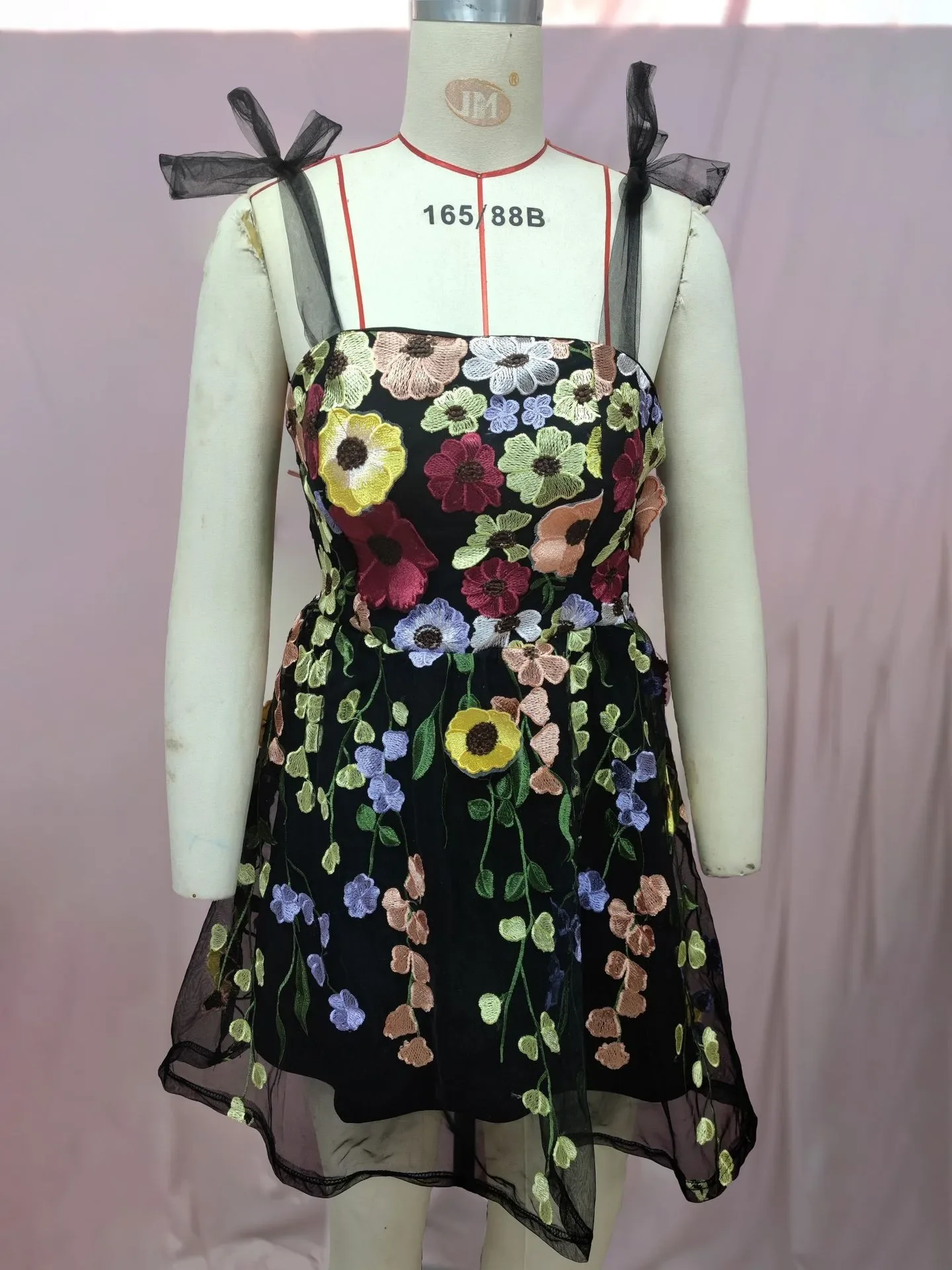 Embroidery Zara - Sukienka damska Modna sukienka bez rękawów