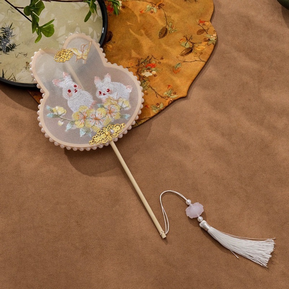 Embroidery Rabbit - Ręczny wachlarz do haftowania w stylu