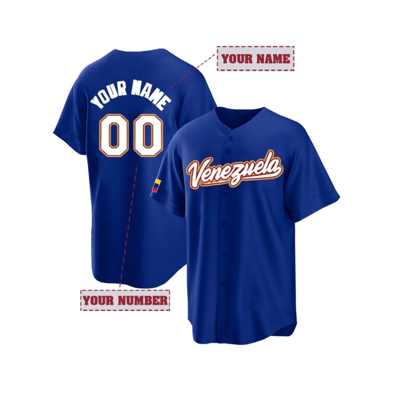 Koszulka baseballowa z Wenezue – Embroidery Men Shirt recenzja i cena