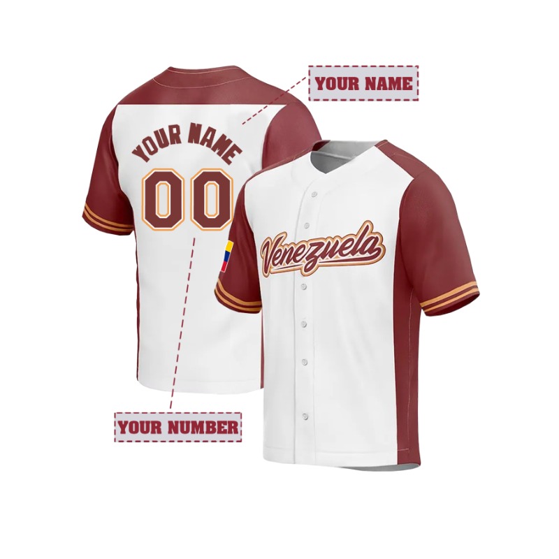 Koszulka baseballowa z Wenezue – Embroidery Men Shirt recenzja i cena