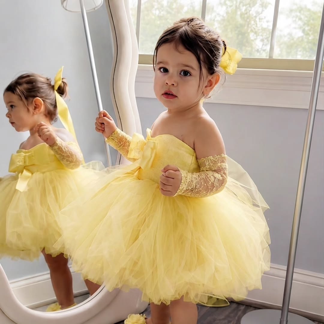 Sukienka dla dziewczynki na we – Embroidery Yellow Flower recenzja i cena
