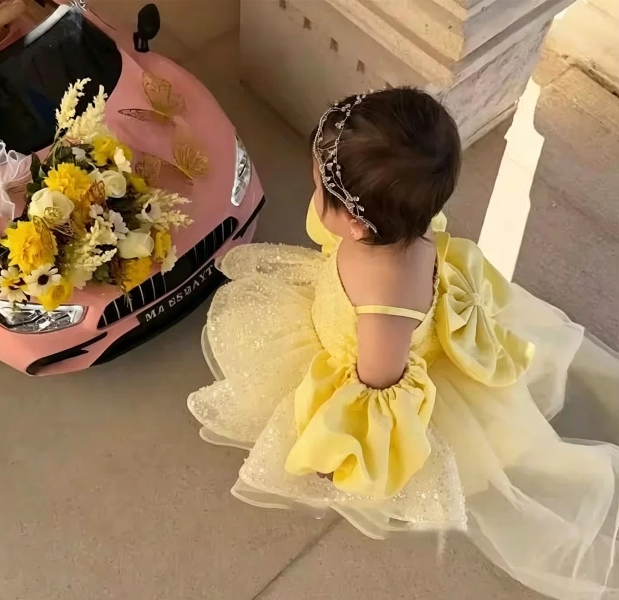 Urocze Żółte Sukienki dla Druh – Embroidery Yellow Flower recenzja i cena
