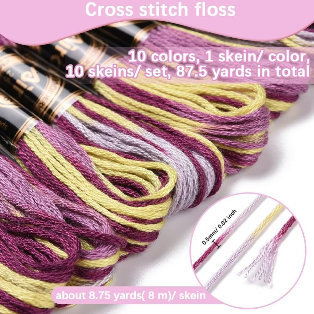 6 nici fioletowa różnokolorowa – Embroidery Floss recenzja i cena