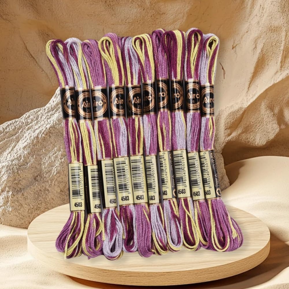 6 nici fioletowa różnokolorowa – Embroidery Floss recenzja i cena