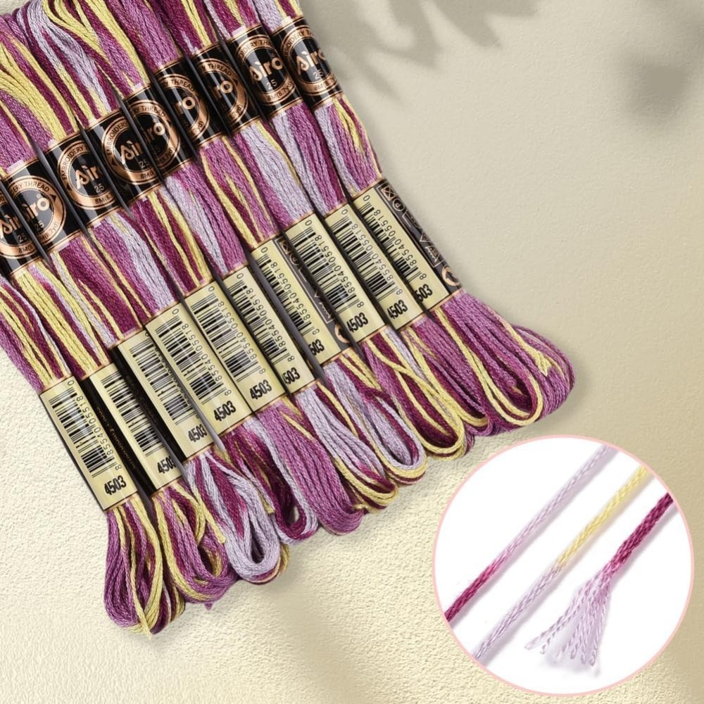 6 nici fioletowa różnokolorowa – Embroidery Floss recenzja i cena