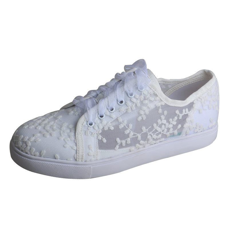 Białe sneakersy damskie Wedopu – Embroidery Shoes recenzja i cena