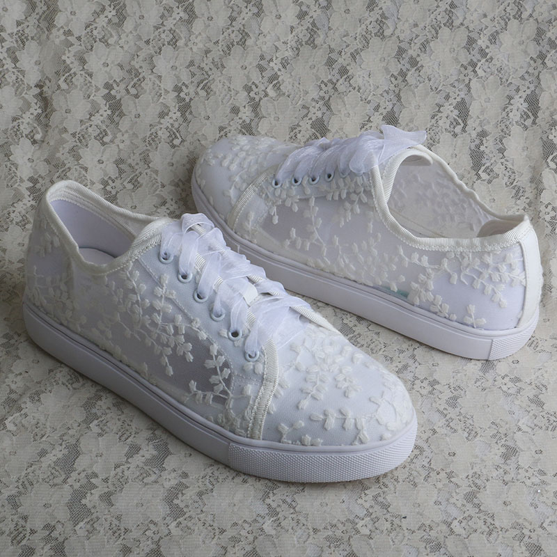 Białe sneakersy damskie Wedopu – Embroidery Shoes recenzja i cena