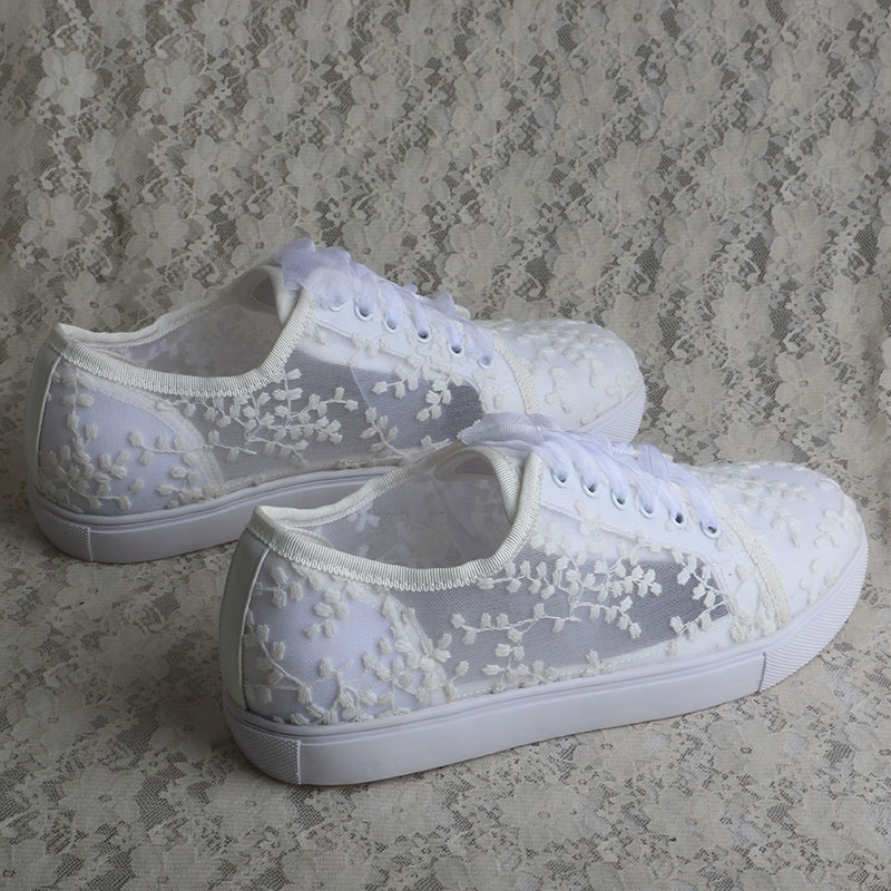Białe sneakersy damskie Wedopu – Embroidery Shoes recenzja i cena