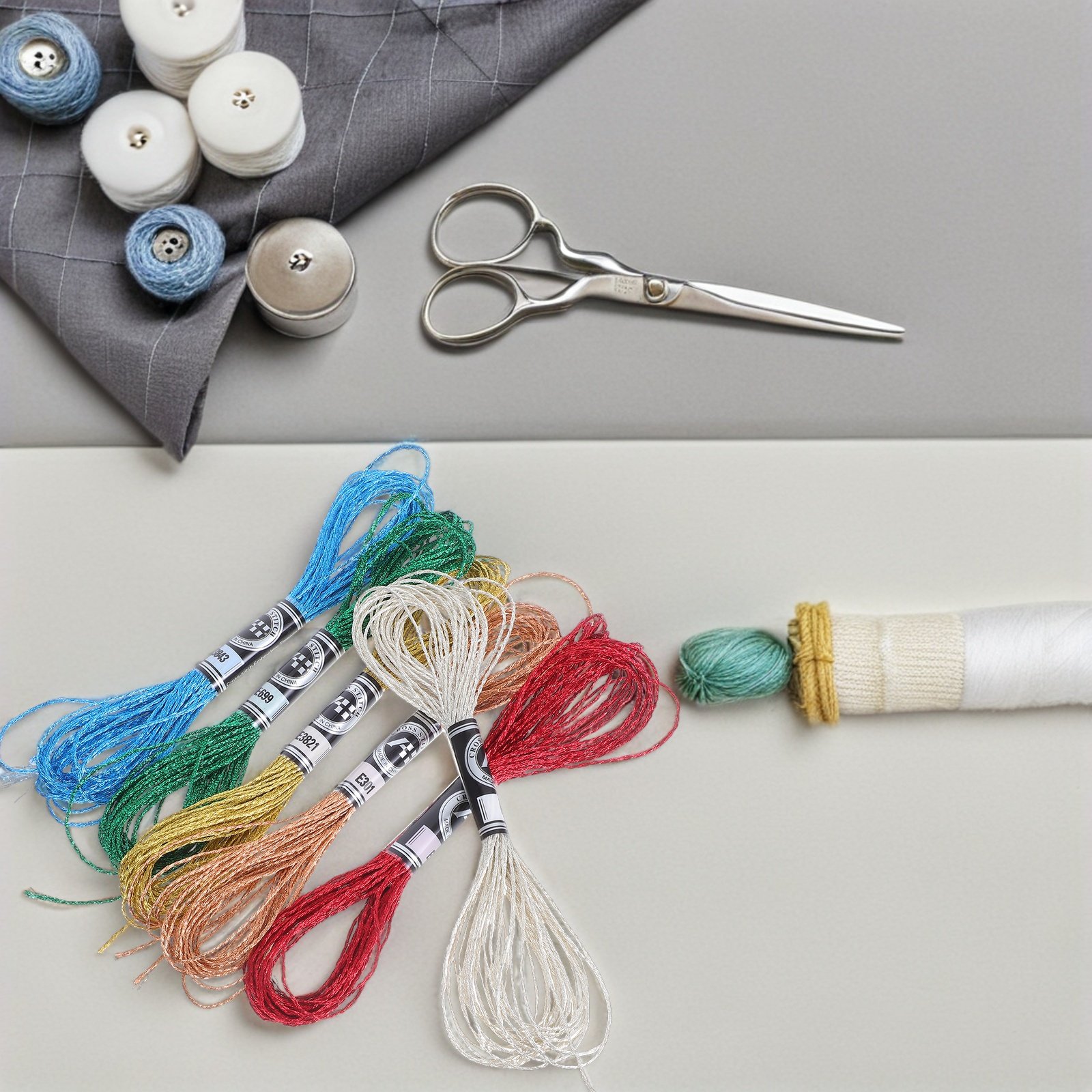 6 szt. Błyszcząca metaliczna n – Embroidery Floss recenzja i cena