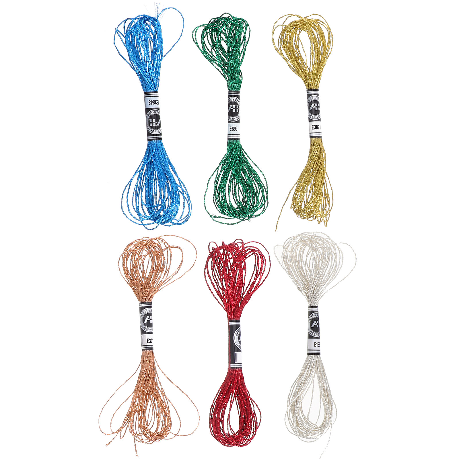 6 szt. Błyszcząca metaliczna n – Embroidery Floss recenzja i cena