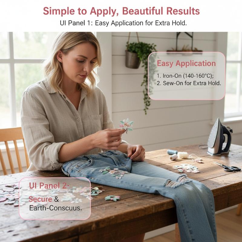 1 szt. Naszywka z kwiatowym ha – Embroidery Flower Pattern recenzja i cena
