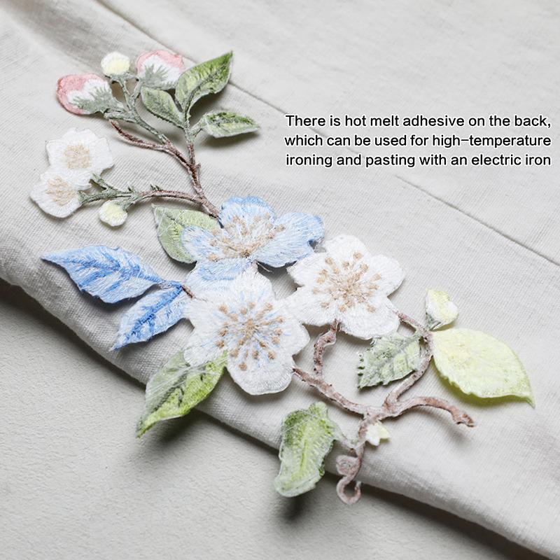1 szt. Naszywka z kwiatowym ha – Embroidery Flower Pattern recenzja i cena