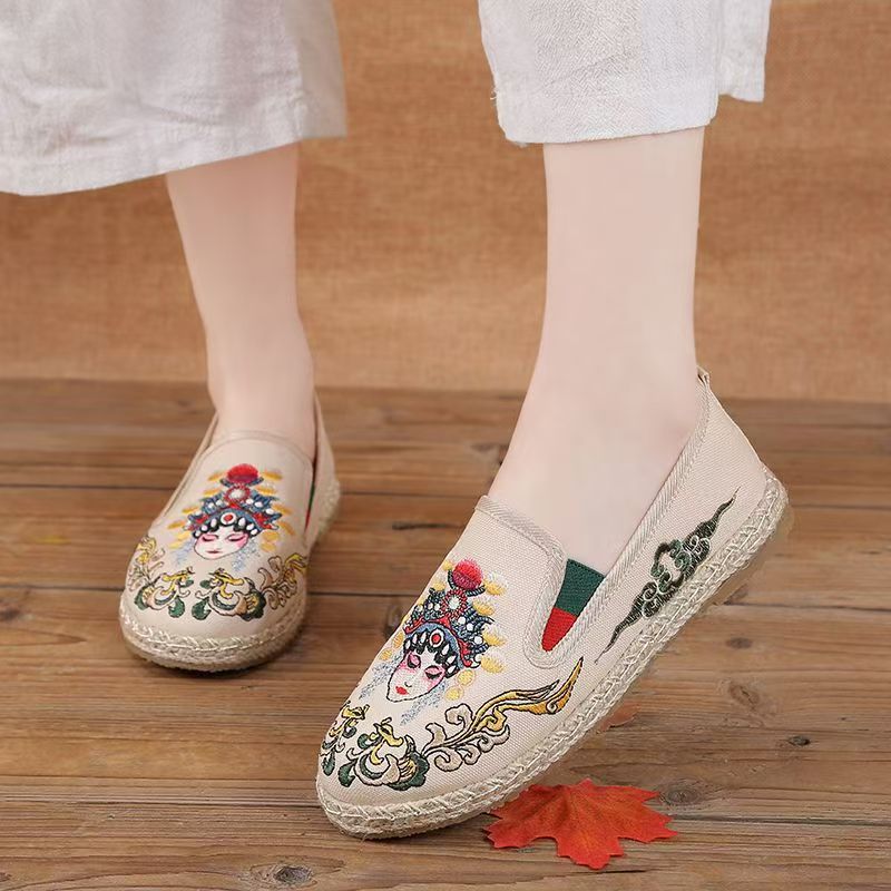 Damskie płaskie buty z haftowa – Embroidery Shoes recenzja i cena