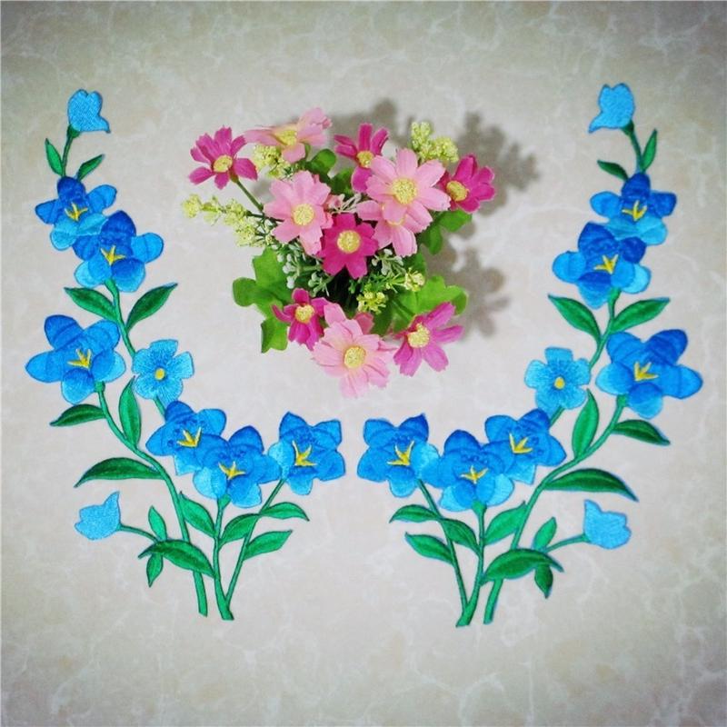1/2 szt. Ładna niebieska naszy – Embroidery Flower Pattern recenzja i cena