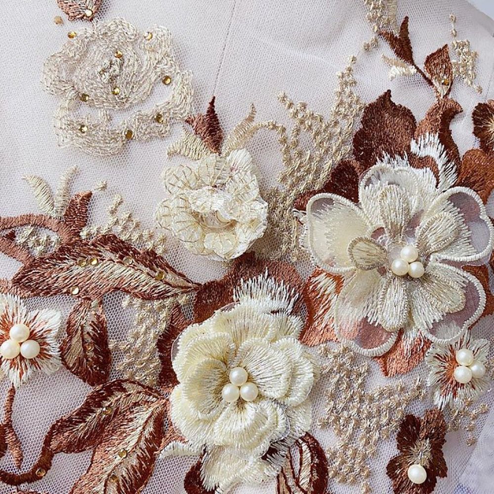 Eleganckie, kolorowe naszywki  – Embroidery Flower Pattern recenzja i cena