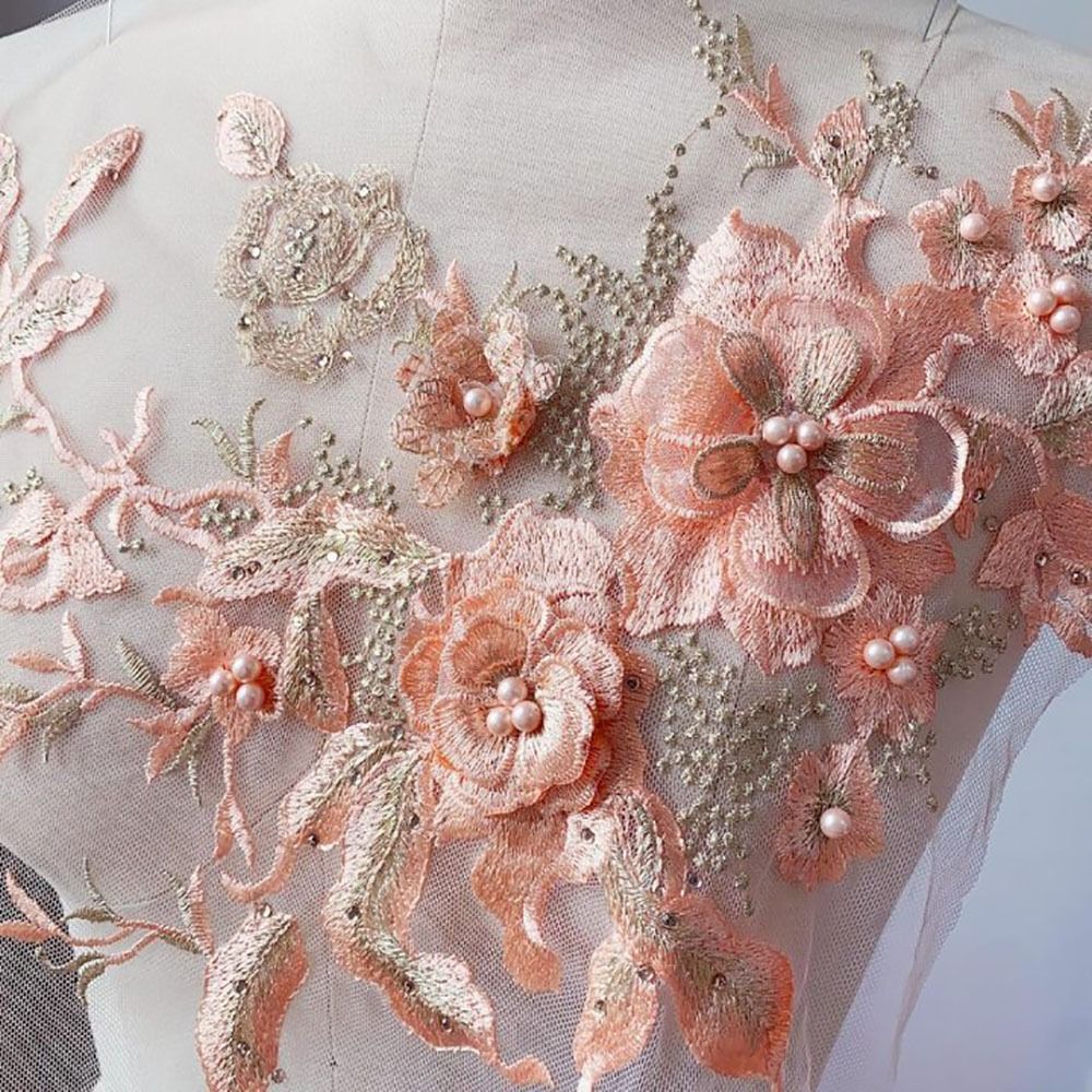 Eleganckie, kolorowe naszywki  – Embroidery Flower Pattern recenzja i cena
