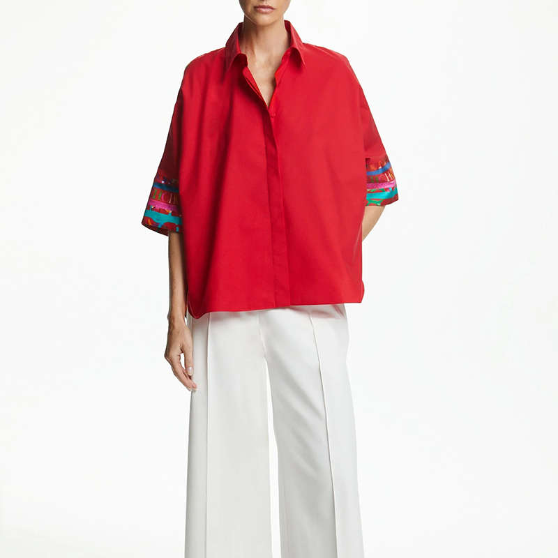 Koszule damskie Casualowa bluz – Embroidery Motif recenzja i cena