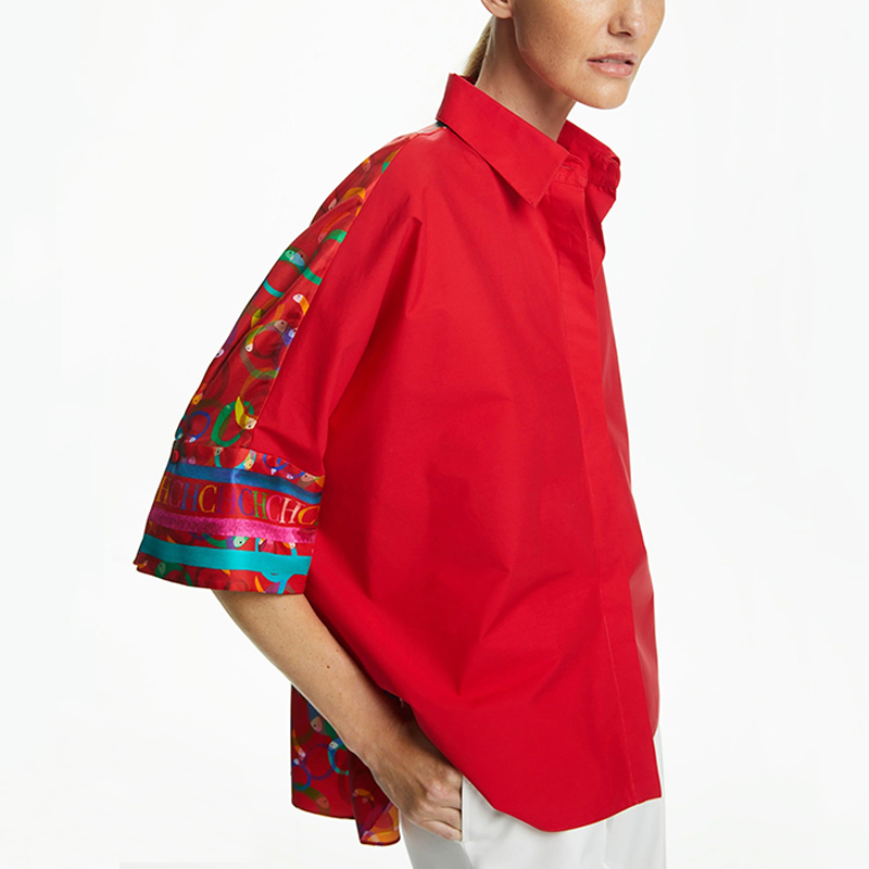 Koszule damskie Casualowa bluz – Embroidery Motif recenzja i cena