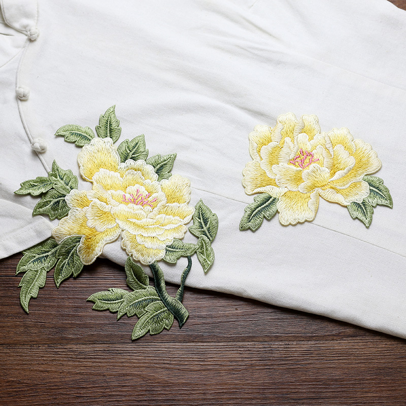 1 Para Czerwono-Różowo-Żółtych – Embroidery Yellow Flower recenzja i cena