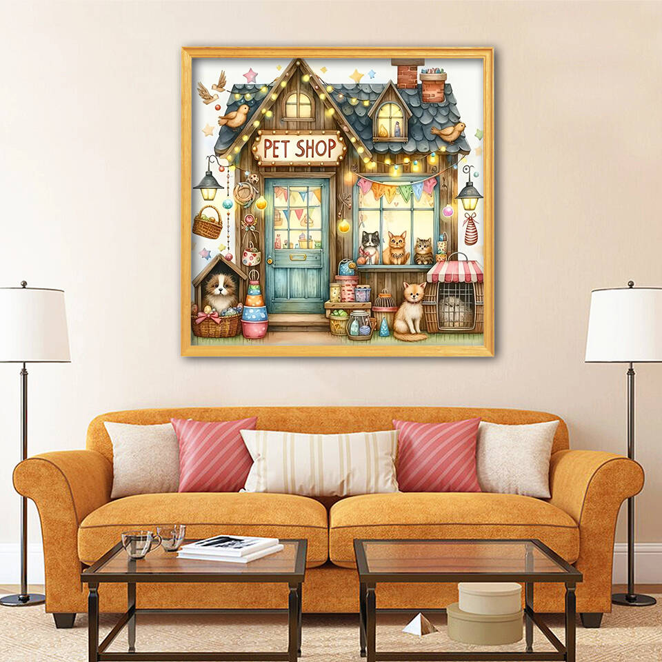 1 szt. bezramkowy obraz diamen – Embroidery House recenzja i cena