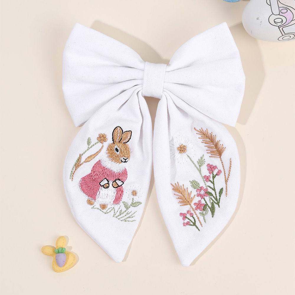 Królik haftowany kokardka spin – Embroidery Rabbit recenzja i cena