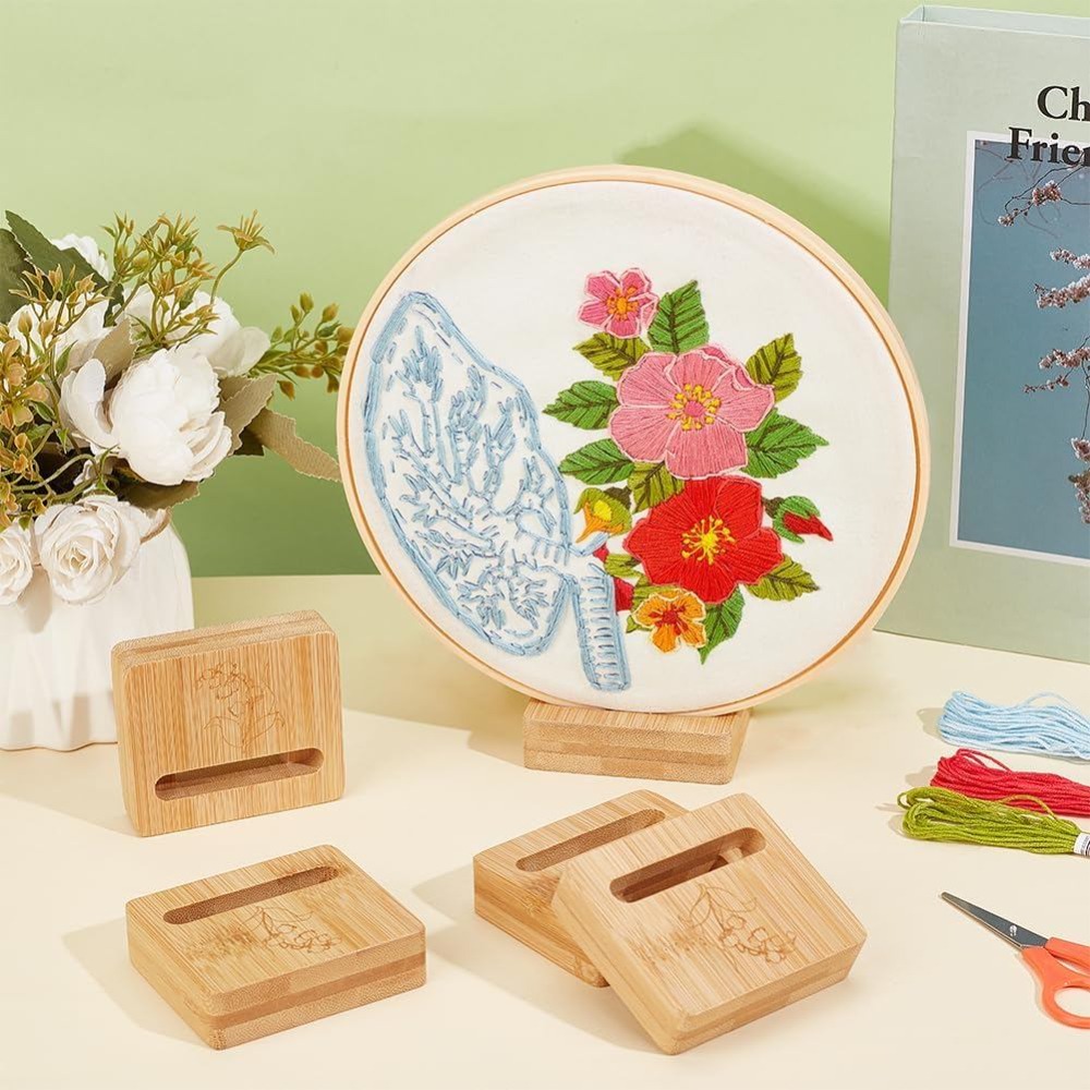 6 szt. Prostokątne ramki do ha – Embroidery Flower Pattern recenzja i cena