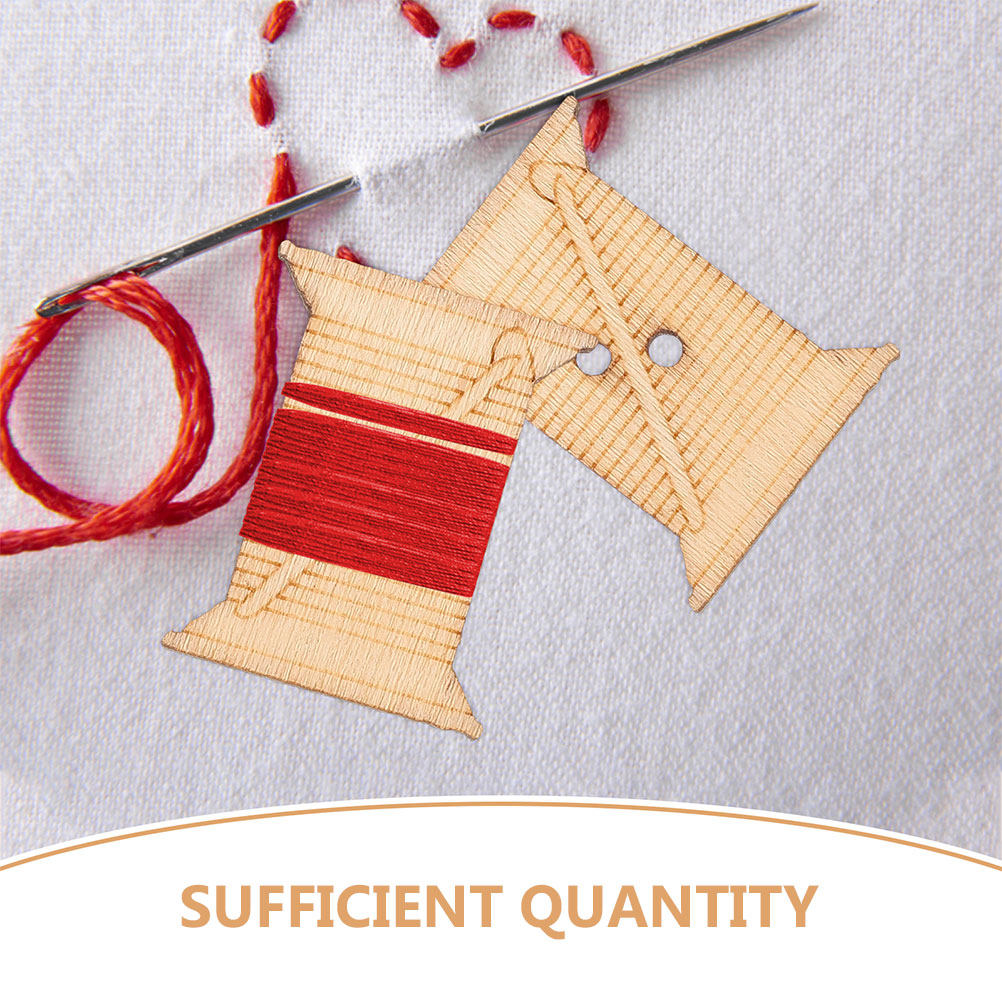 100 szt. Drewniane szpulki na  – Embroidery Floss recenzja i cena