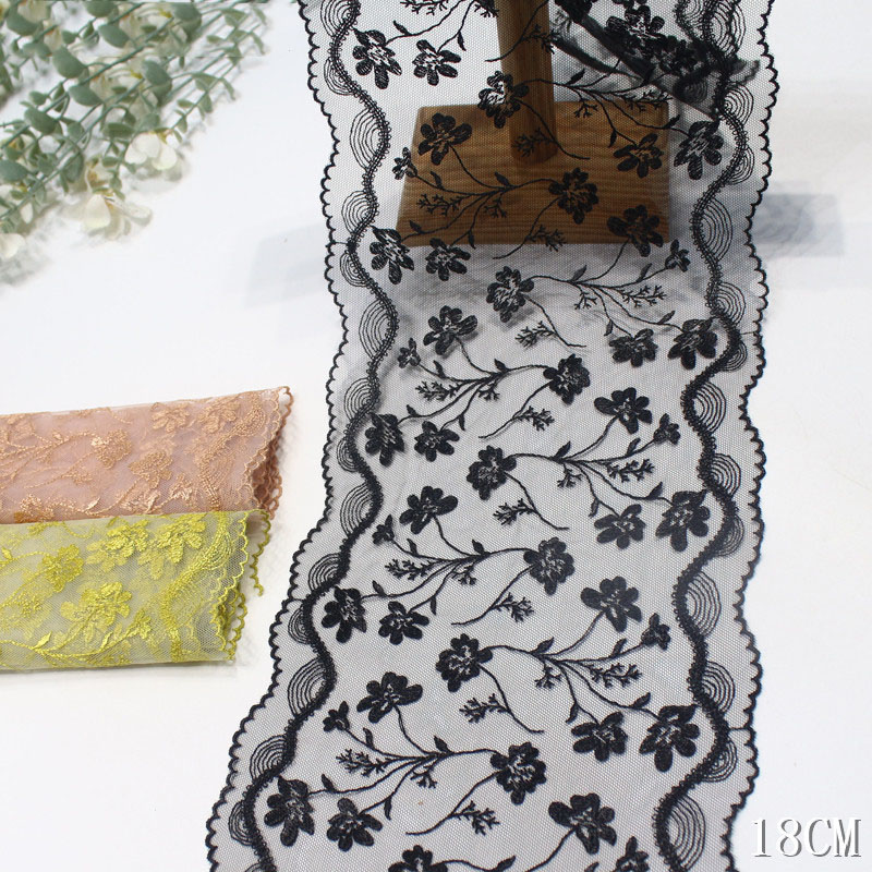 41 jardów Dwustronna Haftowana – Embroidery Yellow Flower recenzja i cena