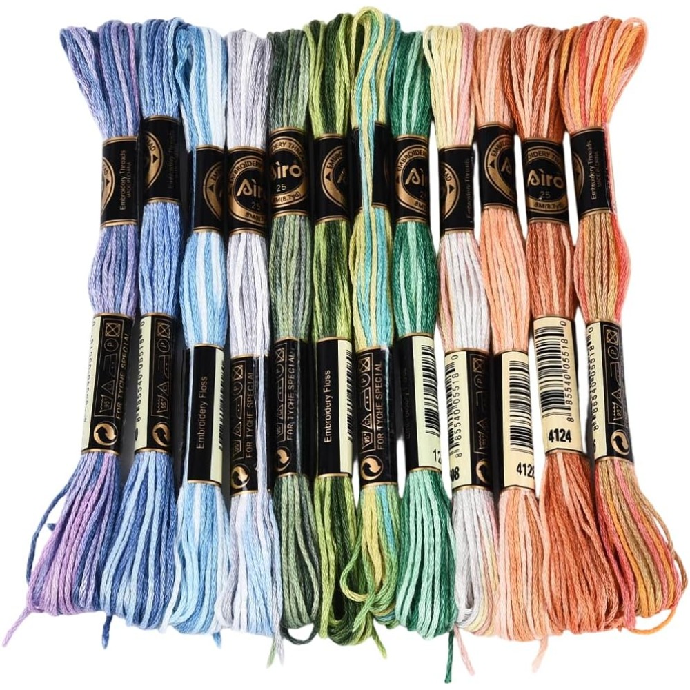 12 motków, 105 jardów, mulina  – Embroidery Floss recenzja i cena