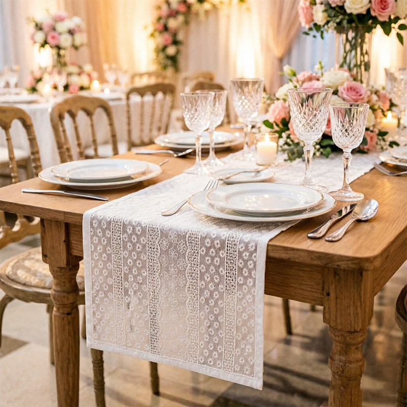 Biały Elegancki Vintage Koronk – Embroidery Xmas recenzja i cena