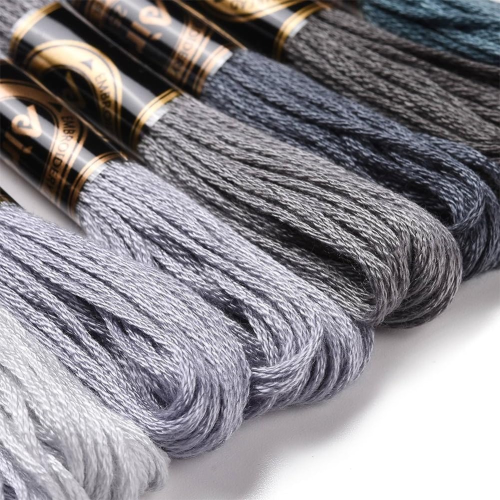 8 wężyków 70 jardów Szare bran – Embroidery Floss recenzja i cena