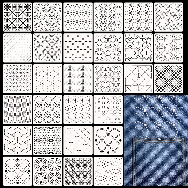 30 szt. Szablonów do haftu DIY – Embroidery Motif recenzja i cena