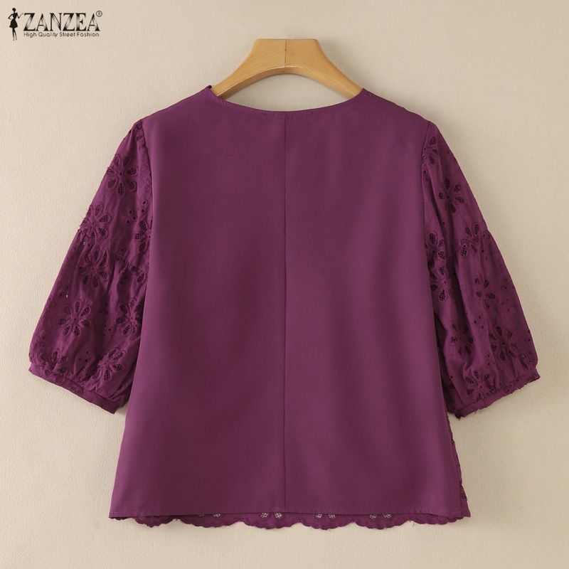 ZANZEA 2026 Bluzki damskie z h – Embroidery Motif recenzja i cena