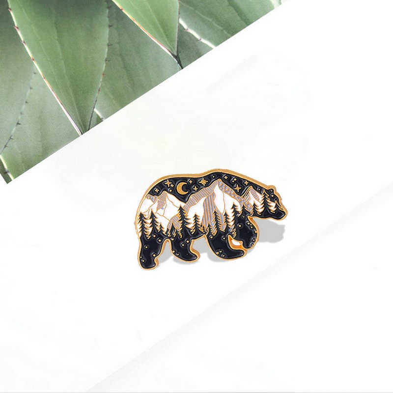 Mama Papa niedźwiedź emaliowan – Embroidery Logo recenzja i cena