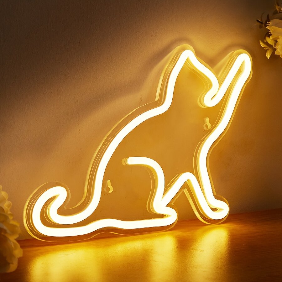 Neon Anime Cat & Moon do dekor – Embroidery Studio recenzja i cena
