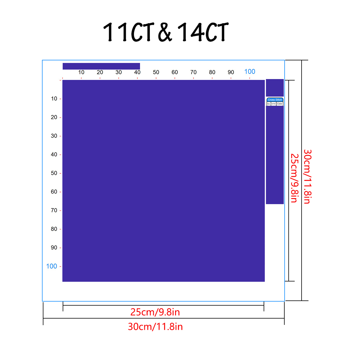 1 szt. 30X30CM/11.8in, zestaw  – Embroidery Running Stitch recenzja i cena