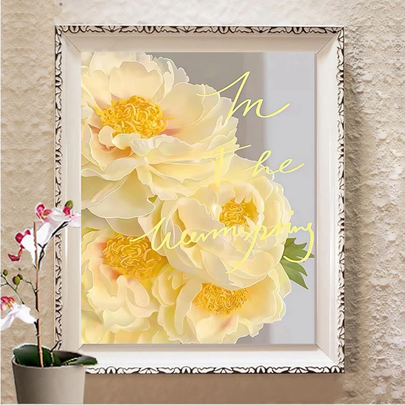 Żółte Kwiaty 5D Diamentowe Mal – Embroidery Yellow Flower recenzja i cena