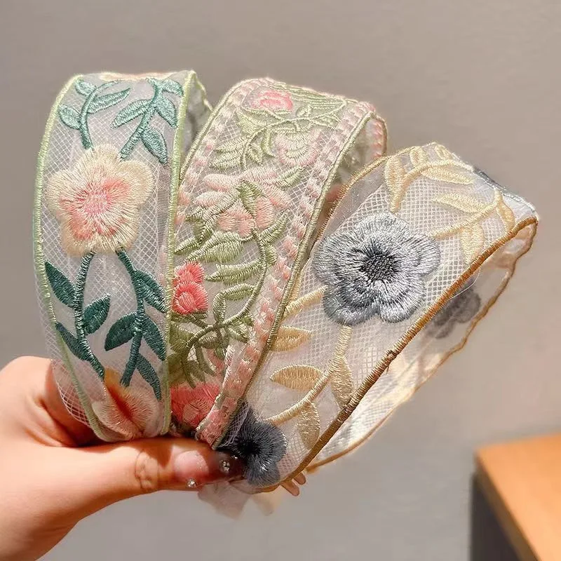 1/3 szt. Elegancka szyfonowa o – Embroidery Motif recenzja i cena