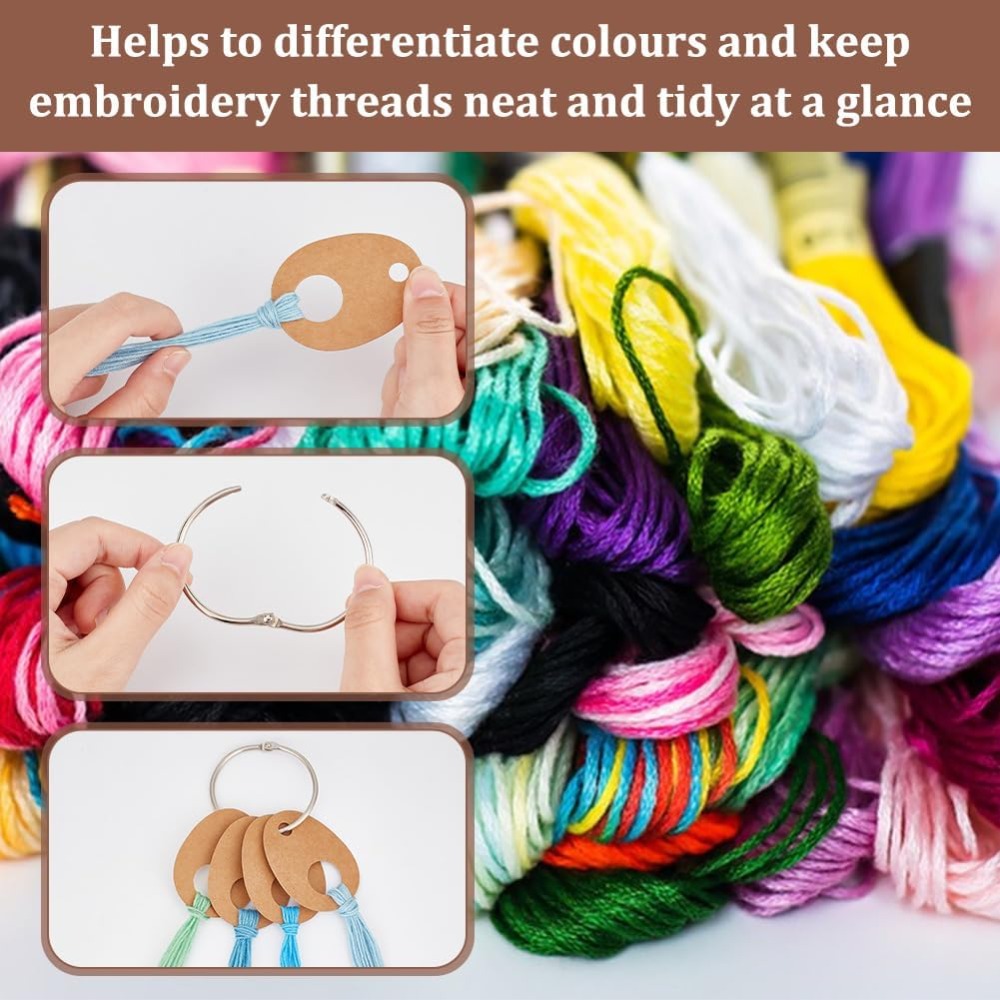 100 szt. Kropli nici do nawlek – Embroidery Floss recenzja i cena