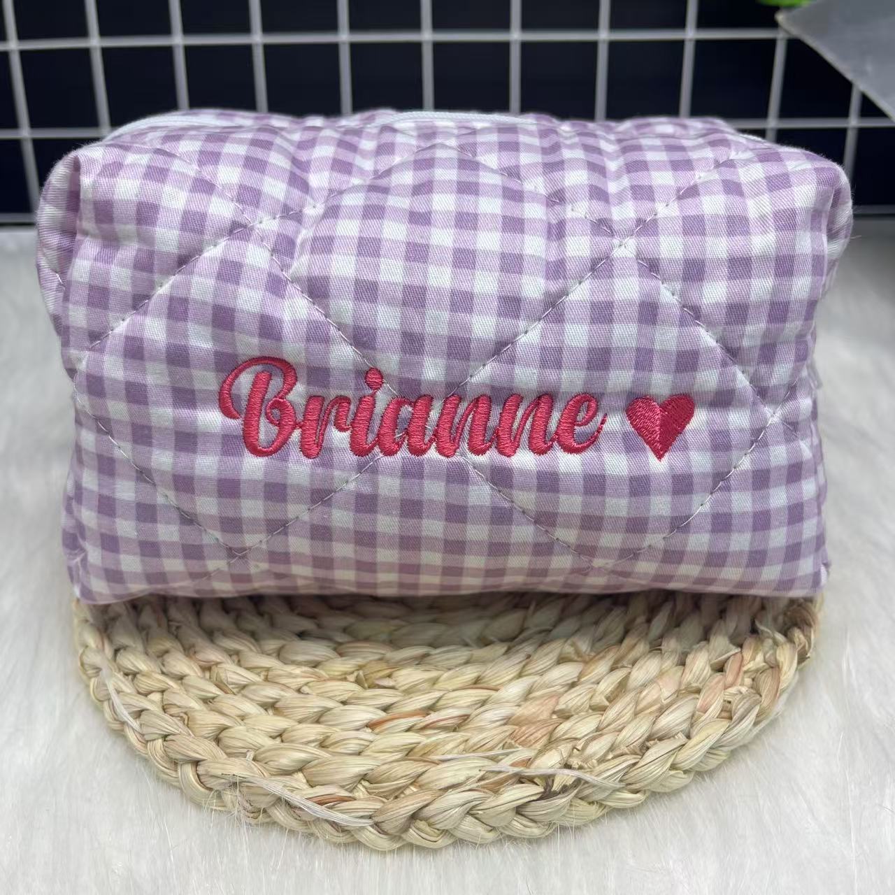Kosmetyczka w paski o dużej po – Embroidery Logo recenzja i cena