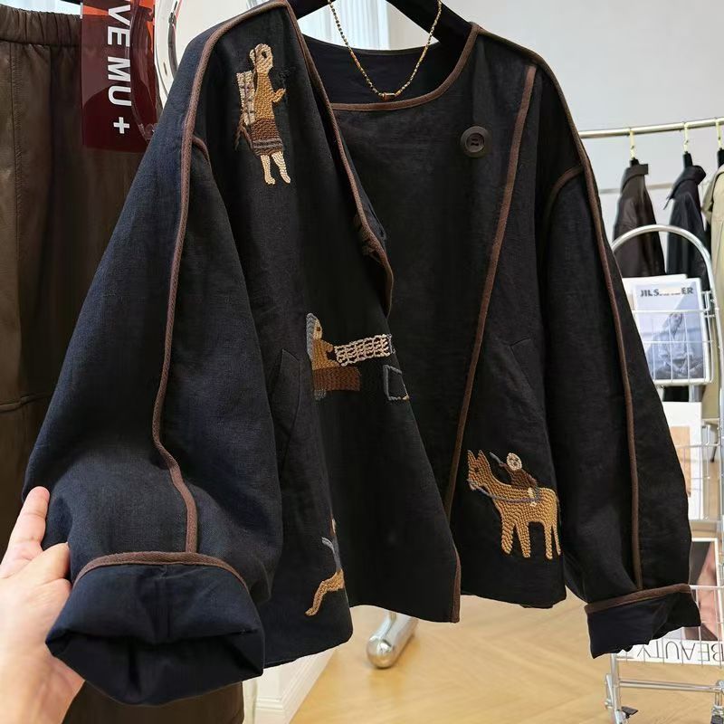 Krótki top z okrągłym dekoltem – Embroidery Jacket recenzja i cena